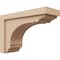 Ekena Millwork 6"W x 18"D x 12"H Classic Warren Rough Cedar Woodgrain TimberThane Corbel, Primed Tan CORUR06X18X12WARRCPR - alternate 1